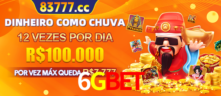Banner do programa de recompensas Recomende para amigos do 6GBET, detalhando os bônus por convidar amigos, com prêmios que chegam a R$288.888.