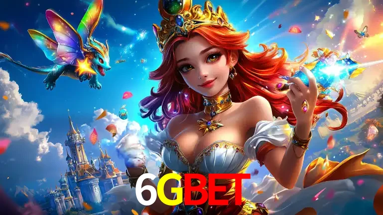 A princesa de um reino de fantasia mágico, com seu pequeno dragão, apresentando um mundo de prêmios encantados nos jogos de caça-níqueis do cassino 6GBET.